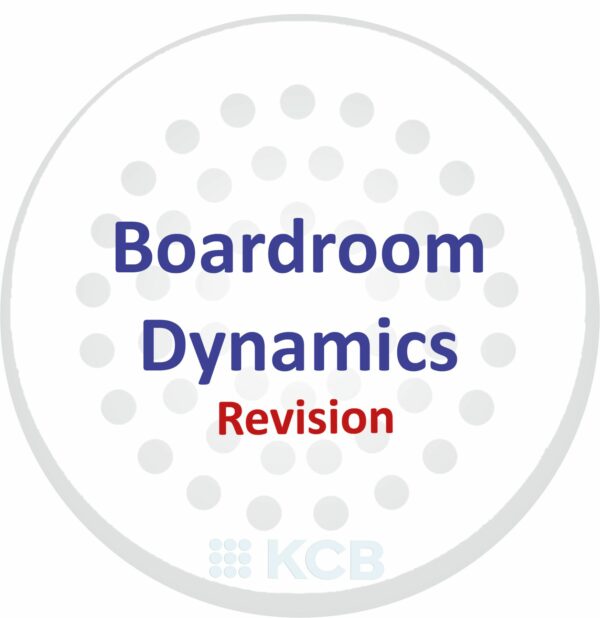 Boardroom Dynamics - Revision for Nov 2025 Exam