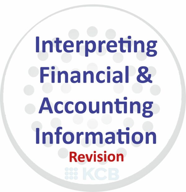 Interpreting Financial & Accounting Information - Revision for Nov 2025 Exam - 25th Oct, 26th Oct & 2nd Nov