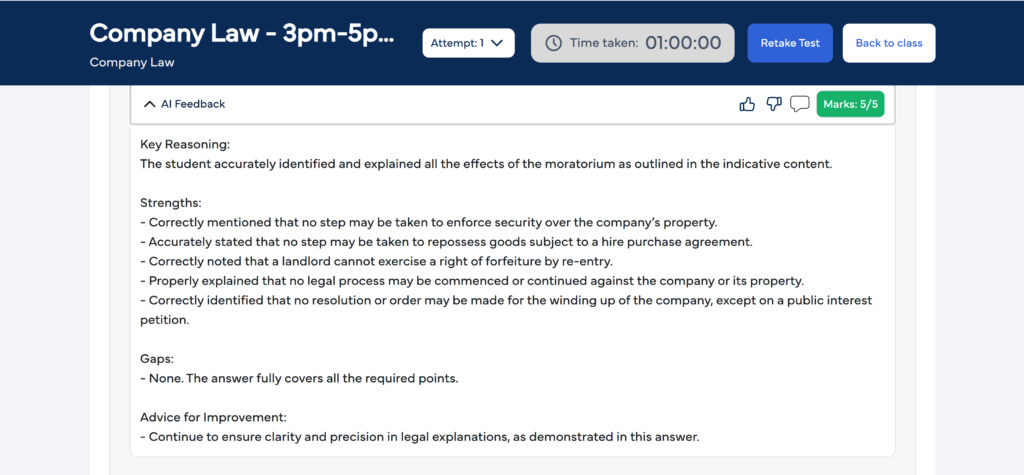 Screenshot of KCB Companion Examination Practice Tool for CGQP exam preparation 